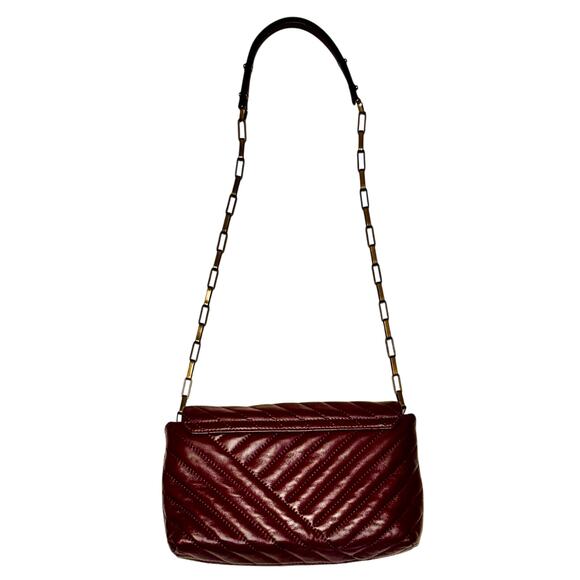 Isabel Marant Merine Leather Crossbody Bag ~ Burgundy - Picture 4 of 8